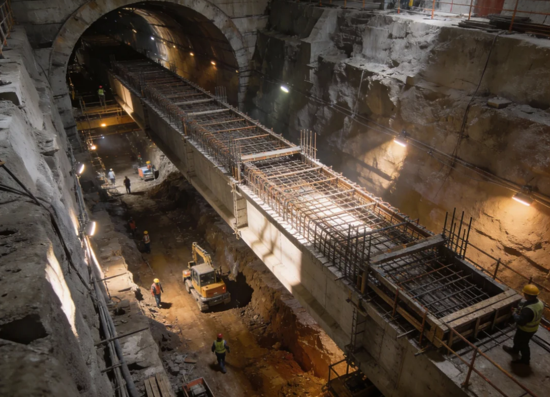 深圳华筑天下建筑-旧工程支护改造冠梁