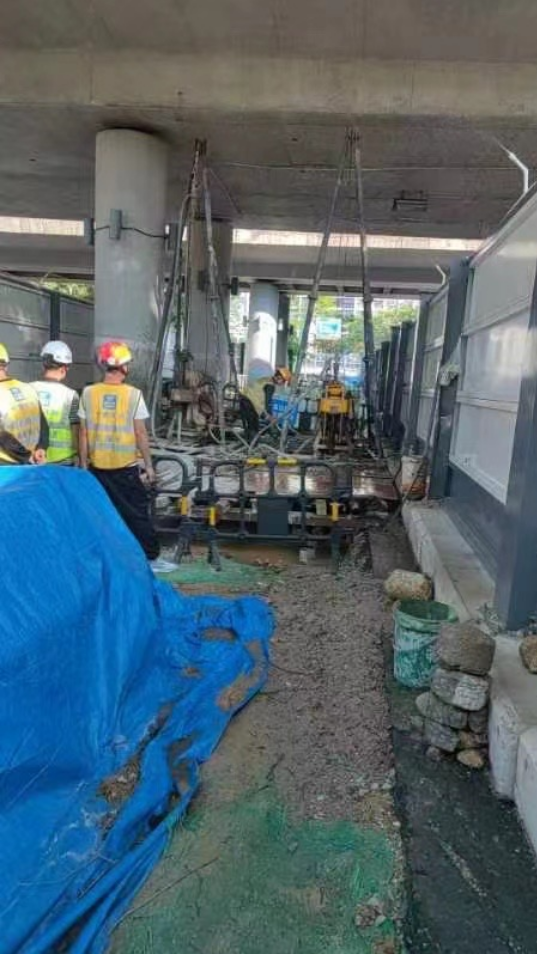 华筑天下承建深圳华侨城充电站_基坑支护与地基加固一体化施工